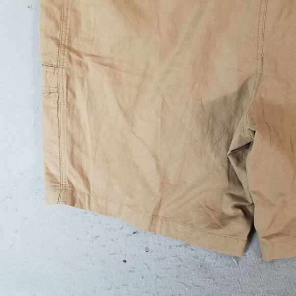 Boca classics cargo shorts men's 44x10 brown Linen blend outdoor - Picture 9 of 11